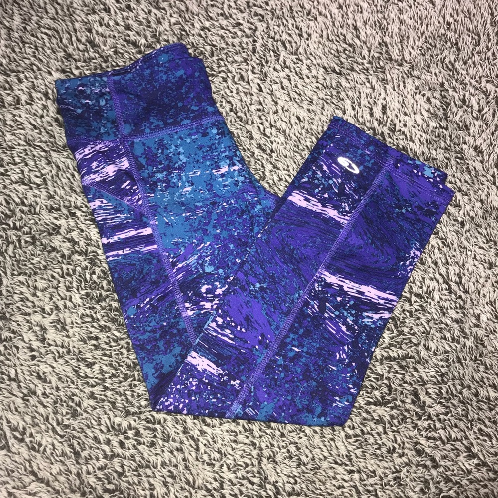 Champion Capri Leggings Workout Athleisure Purple